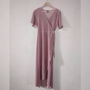 ROOLEE Velvet Wrap Maxi Dress